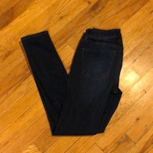 Charlotte Russe Dark Skin Tight Jean Size 0
